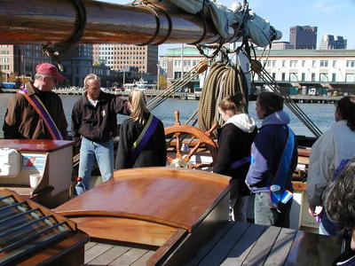Amistad ship's wheel