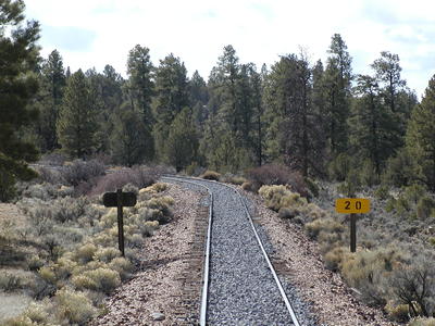 View from the back of the train