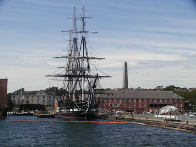 USS Constitution & Bunker Hill monument