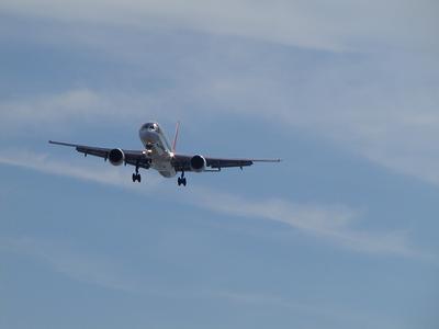 Plane landing at Logan airport #2