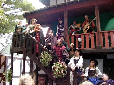 Village singers welcoming the visitors