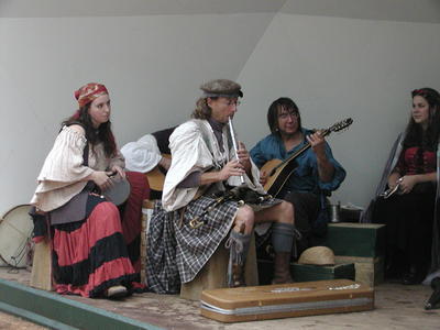 Rafferty playing the flute