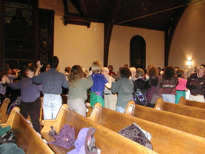 Dancing in the church