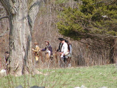 Preparing to meet the British regulars