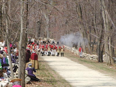 The main column of British regulars