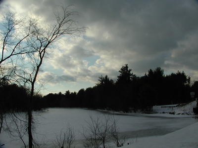 Clouds over the Nashua river