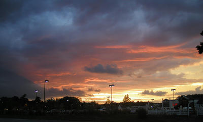 Mall sunset