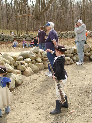 Now we ram in the powder