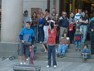 If she can contribute a $5, maybe everybody else can too