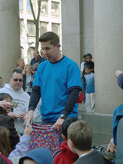 The conclusion of any street performance