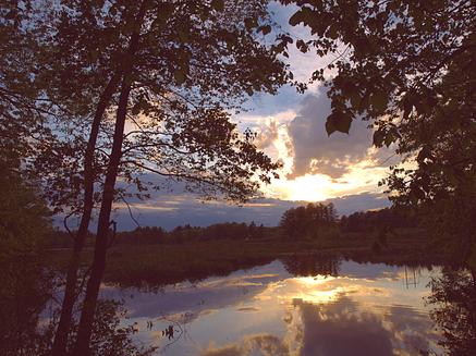 Sunset on Spectacle Pond #2