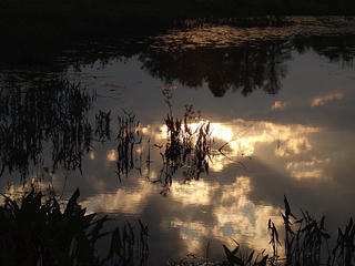 Sunset reflections on Spectacle Pond #2