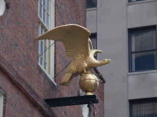 Eagle statue on the old state house