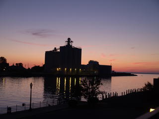 Sunset in Oswego, New York