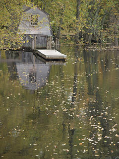 Boathouse reflections