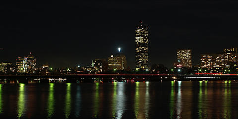 Boston night skyline
