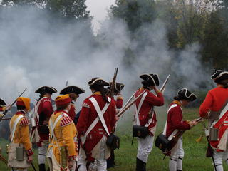 The smoke of the battle