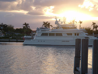 Sunrise over the inter-coastal waterway