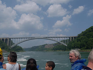 Rainbow bridge between Canada and USA