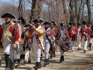 Column of redcoats