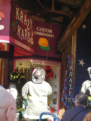 Putting out a small fire