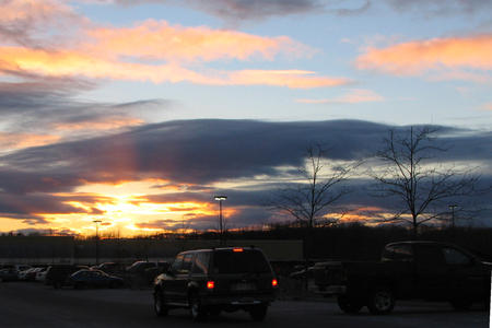 Sunset over Walmart