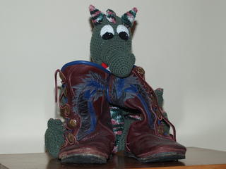 What do you think of my dragon boots? #2