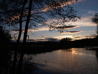 Sunset over Spectacle Pond