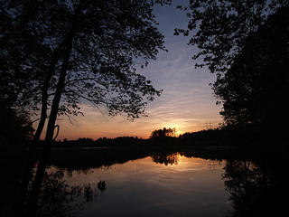 Sunset over Spectacle Pond #5