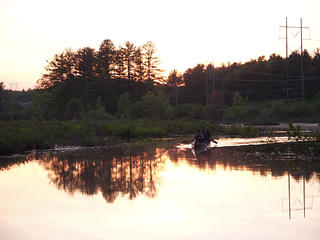 Canoing at sunset #2