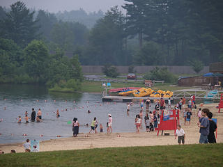 Acton swimmers before the fireworks