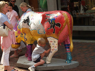 Milking a rhinestone cow