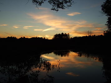 Sunset over Spectacle Pond