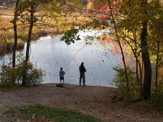Fishing in fall