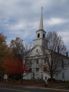 Groton church in fall #2