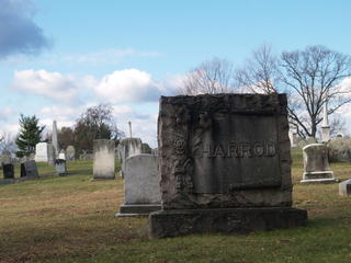 Harvard graveyard in the clouds #2