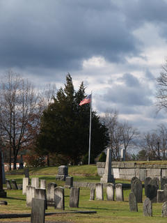 Harvard graveyard in the clouds #3