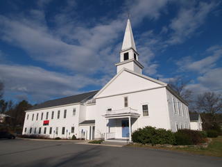 Boxborough church in the clouds #2