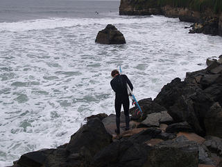 Getting ready to surf