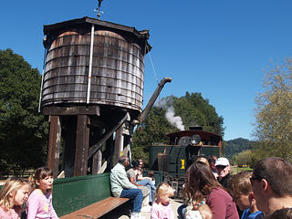 Engine and water tower
