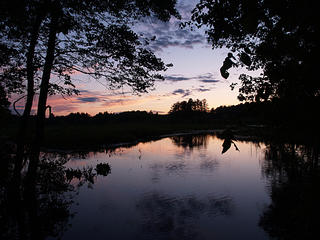 Sunset on Spectacle Pond