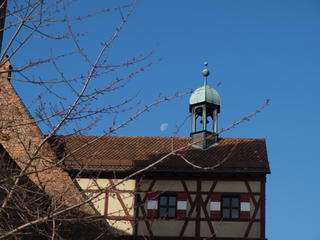 Nuremburg castle and moon