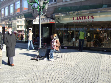 Musician with dog #2