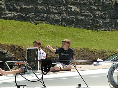 Hurry get this boat out of the locks