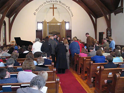 Blessing the prayer shawl #4