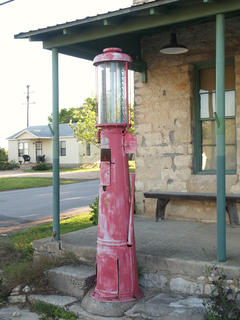 Old gas pump