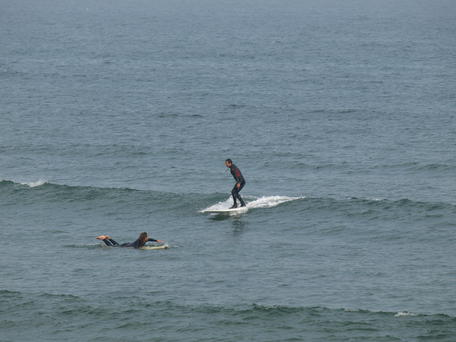 Surfing in Maine #2