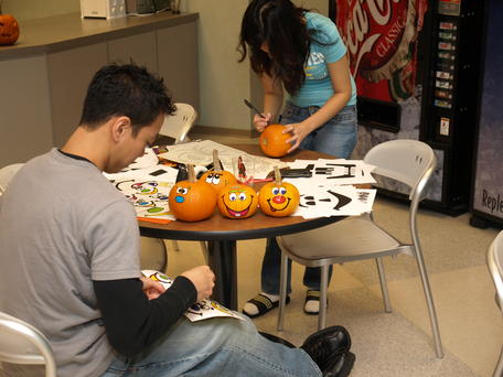 Pumpkin decorating