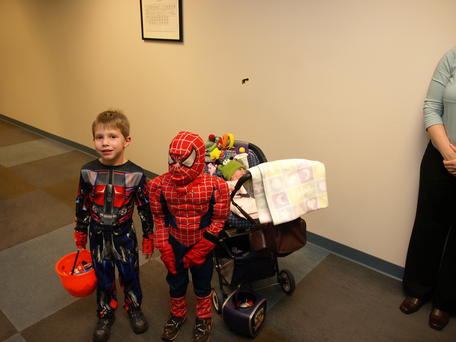 Power ranger and spiderman