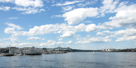 Bridge and clouds